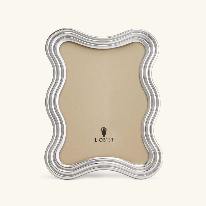 l objet ripple frame 13x 18 cm platinum
