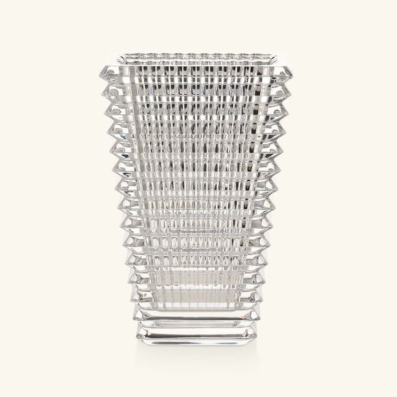 baccarat eye vase rectangular small clear