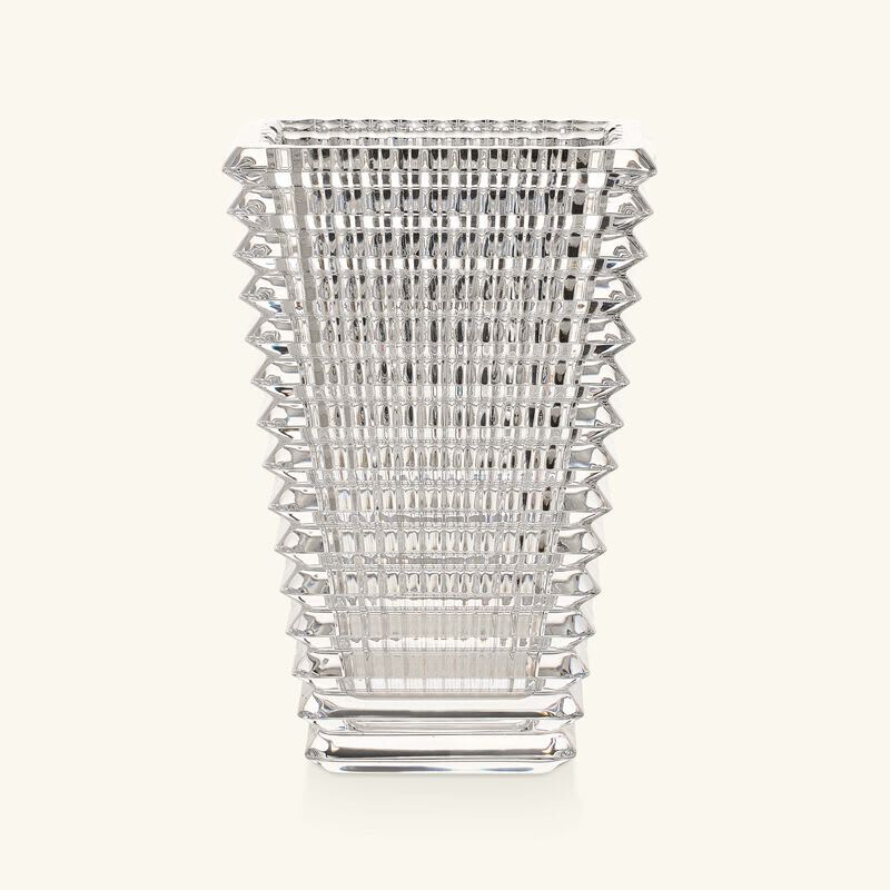 Eye Vase Rectangular Small Clear baccarat eye vase rectangular small clear
