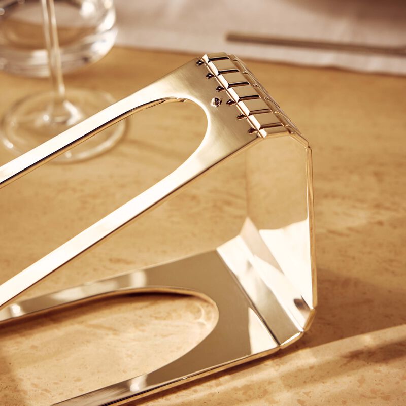 Graphik Bottle Stand Silver Plated christofle graphik bottle stand silver plated