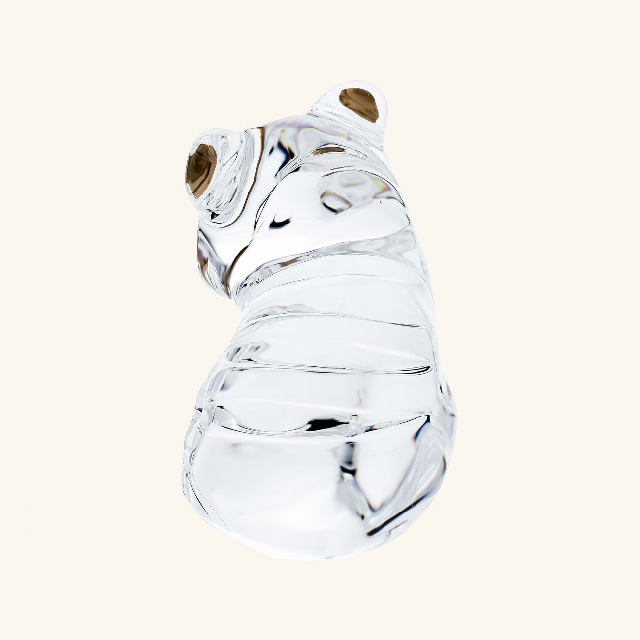 baccarat minimals tiger figurine mini clear