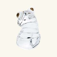 baccarat minimals tiger figurine mini clear