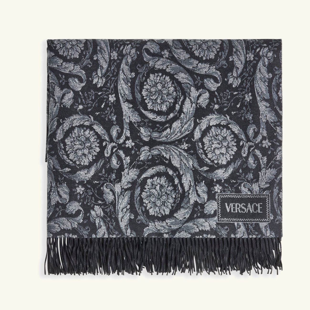 versace barocco renaissance plaid blanket