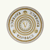 versace virtus gala plate round white 17cm