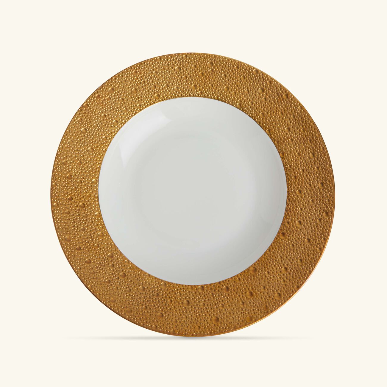 Ecume Soup Plate Round Gold 29cm bernardaud ecume soup plate round gold 29cm