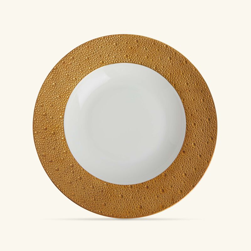Ecume Soup Plate Round Gold 29cm bernardaud ecume soup plate round gold 29cm