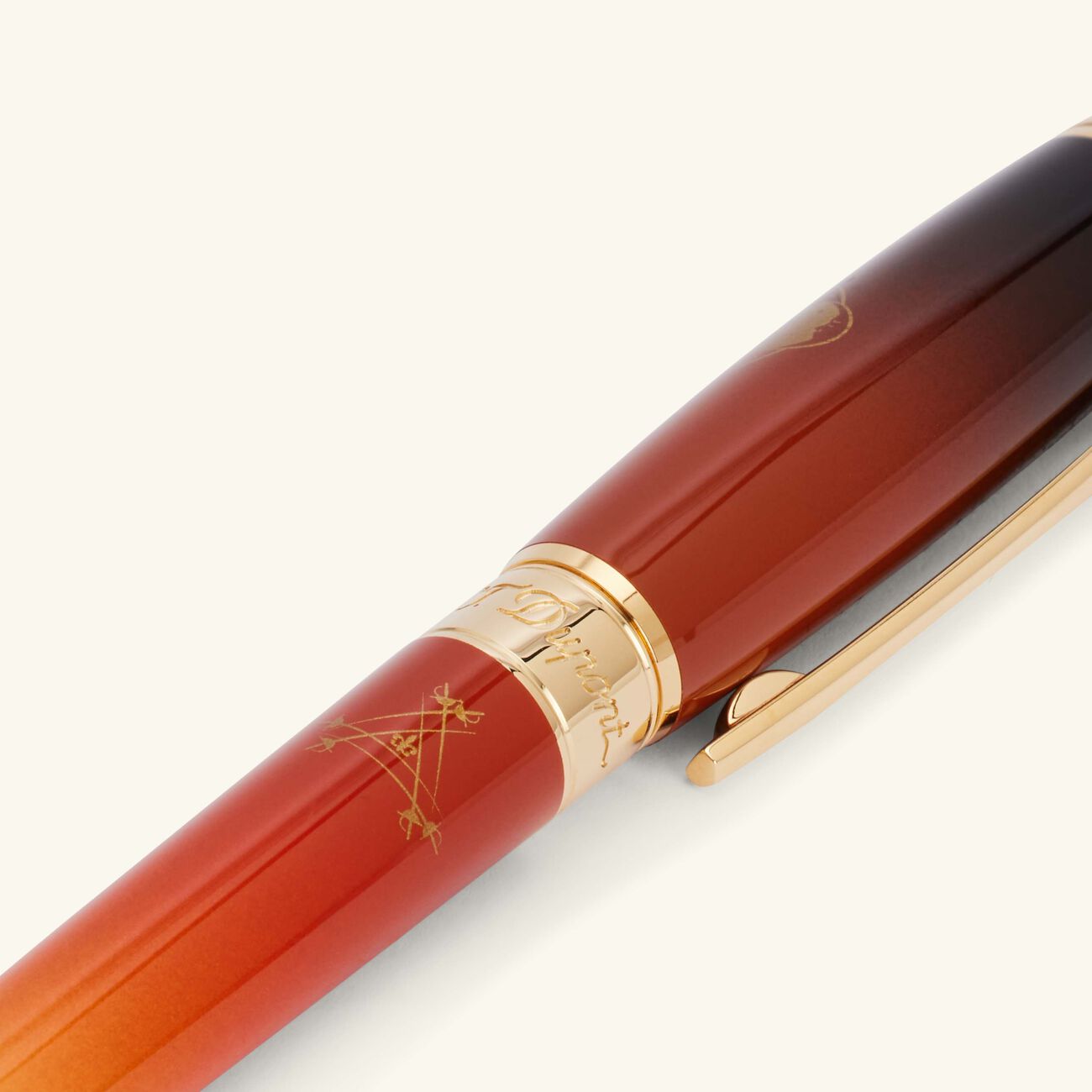 st dupont line d montecristo rollerball pen brown