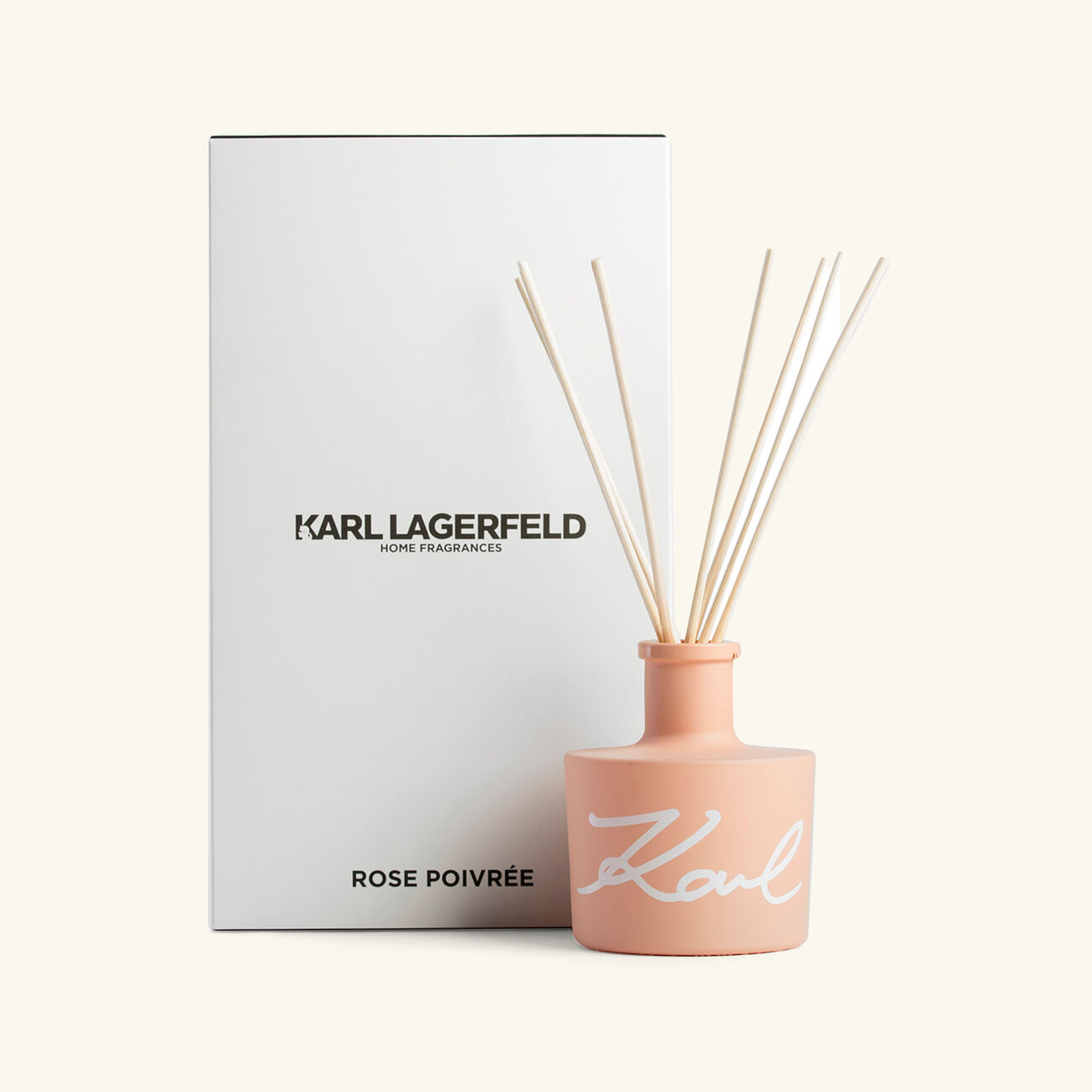 karl lagerfeld rose poivr e reed diffuser with natural sticks