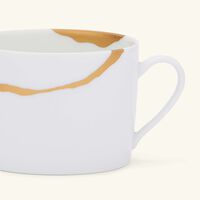 برناردو kintsugi charbon teacups and saucers   set of 2