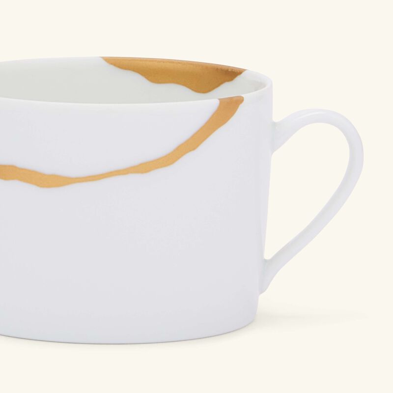 برناردو kintsugi charbon teacups and saucers   set of 2