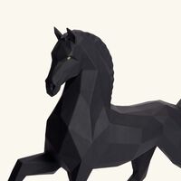 Horse Sculpture Large Black lladro horse sculpture large black