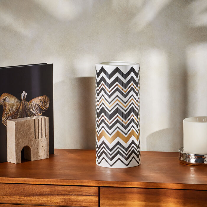 missoni home zig zag vase medium pattern