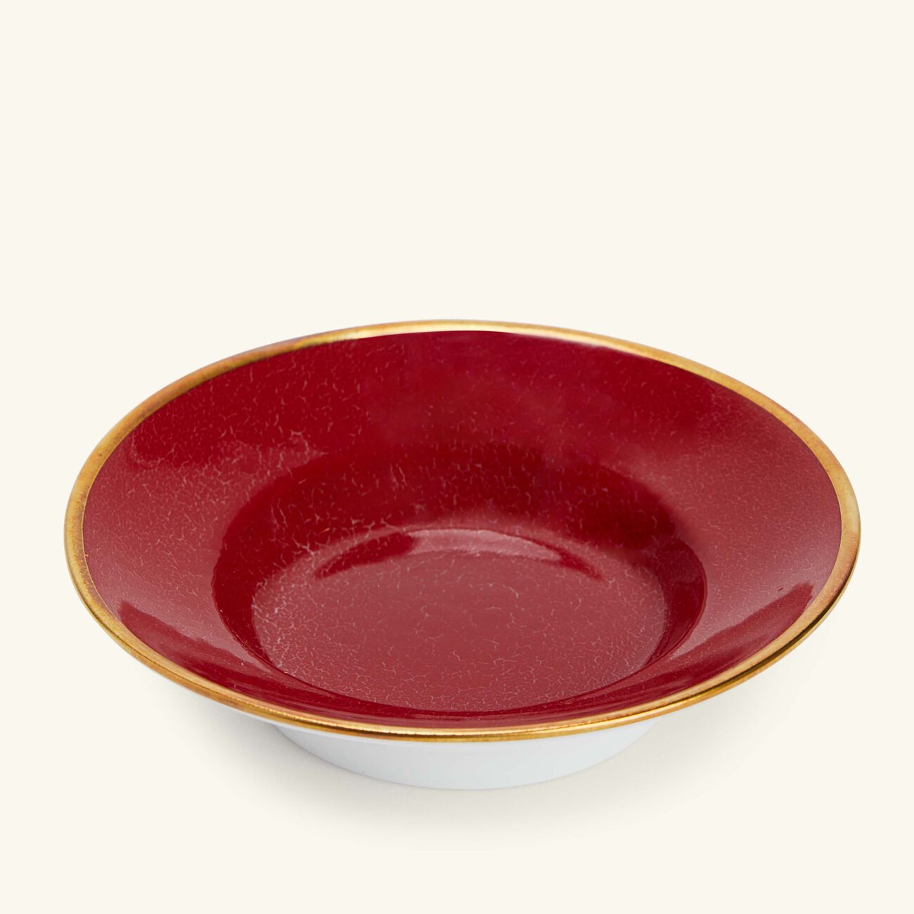 bernardaud rouge empereur tea cup   saucer red