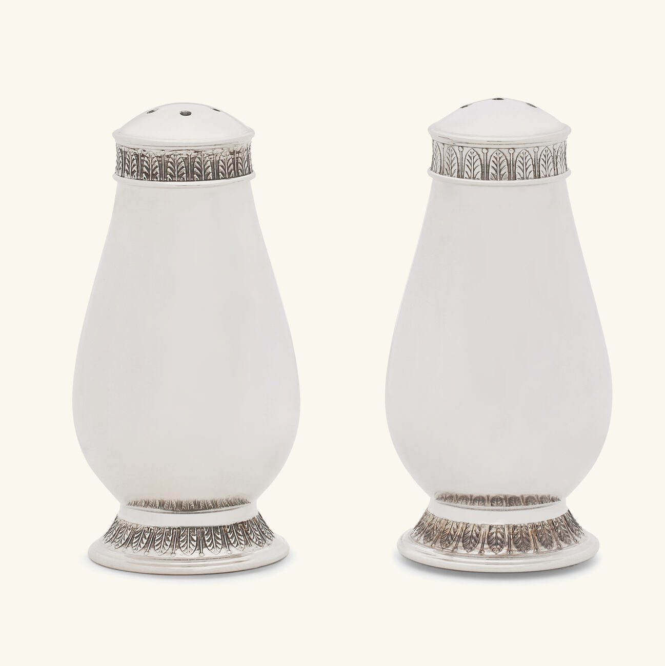 christofle malmaison salt pepper shakers silver plated