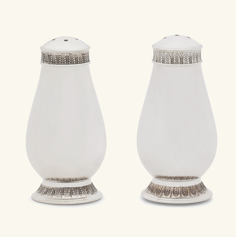 christofle malmaison salt pepper shakers silver plated