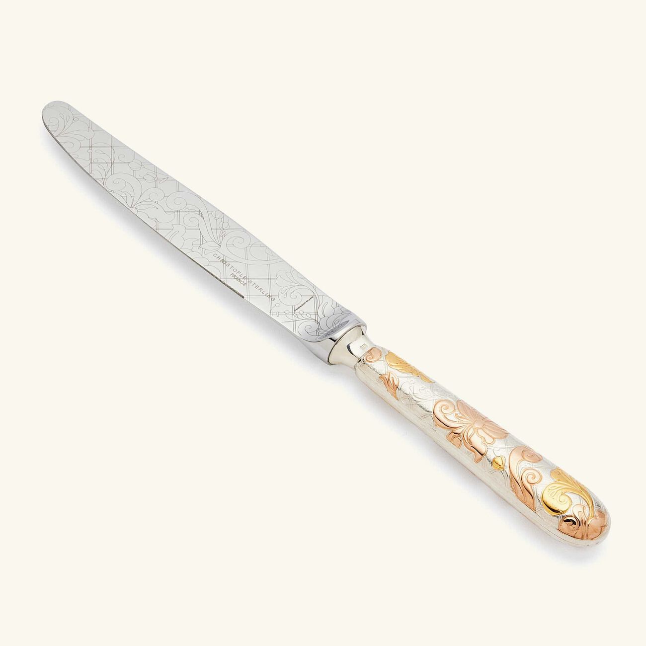christofle jardin d eden knife gold