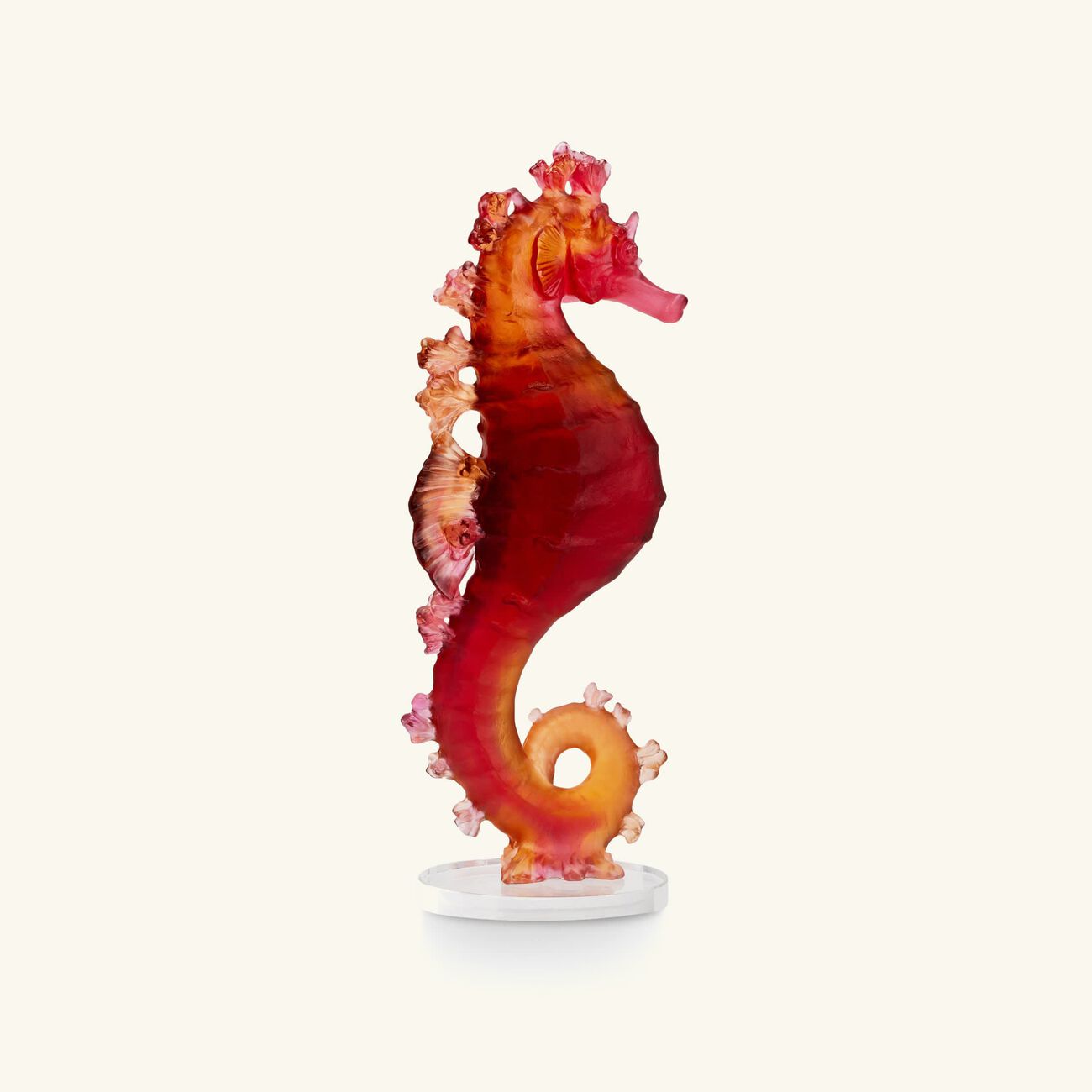 Mer de Corail Seahorse Figurine Mini Red daum mer de corail seahorse figurine mini red