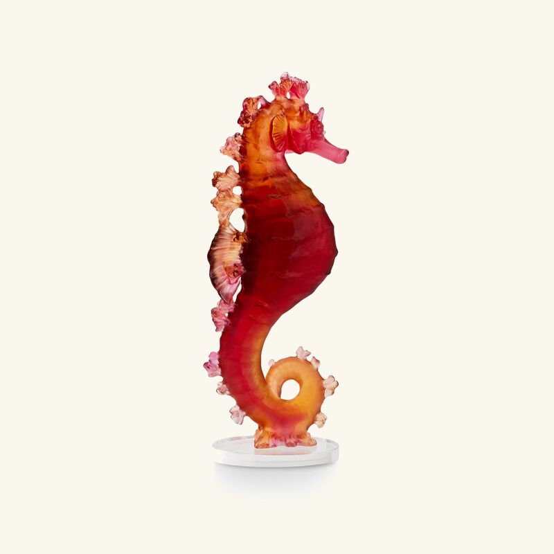 Mer de Corail Seahorse Figurine Mini Red daum mer de corail seahorse figurine mini red