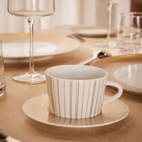 bernardaud sol tea cup saucer gold