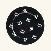 dolce gabbana casa dg logo dinner plate round 26cm set of 2