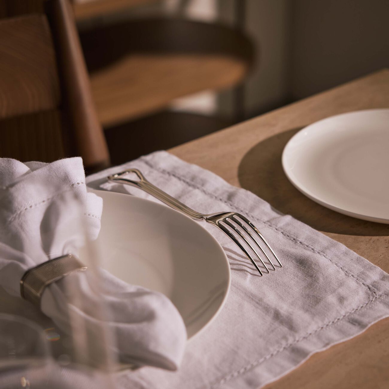 christofle carrousel dinner fork silver plated