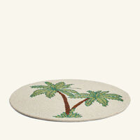 les ottomans jungle beaded placemat white