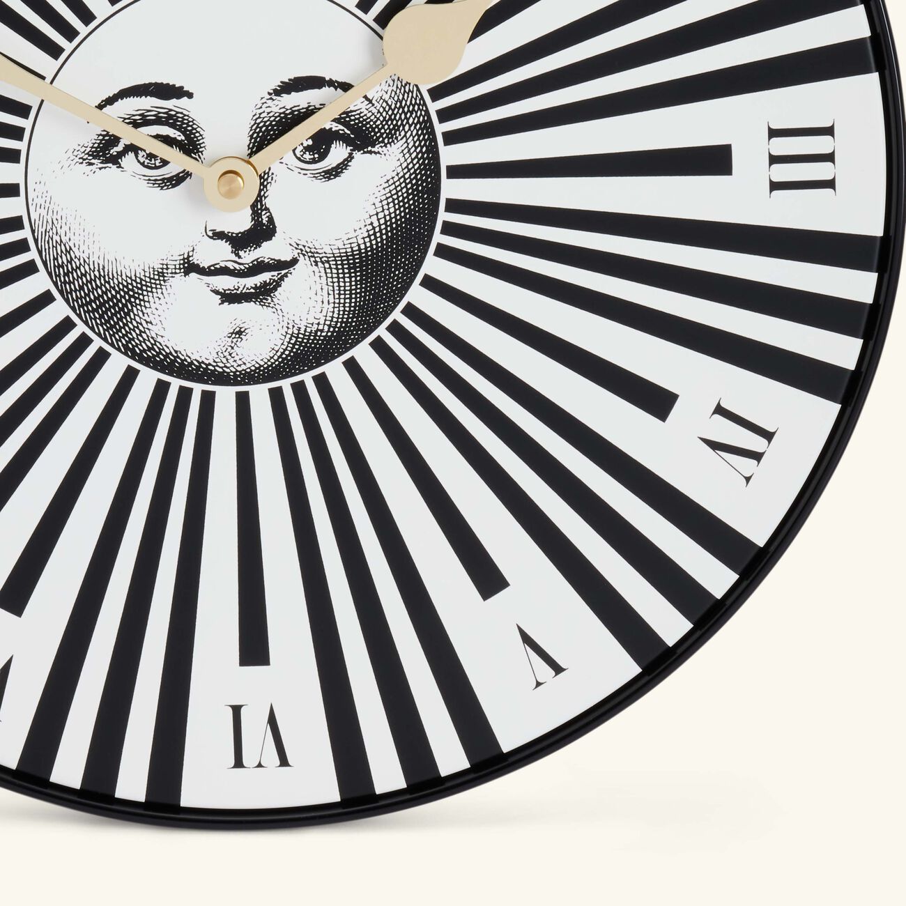 fornasetti sole raggiante wall clock grey