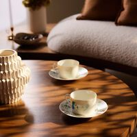 bernardaud marc chagall tea cup   saucer white set of 2