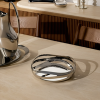 georg jensen cobra bread   fruits plate round clear