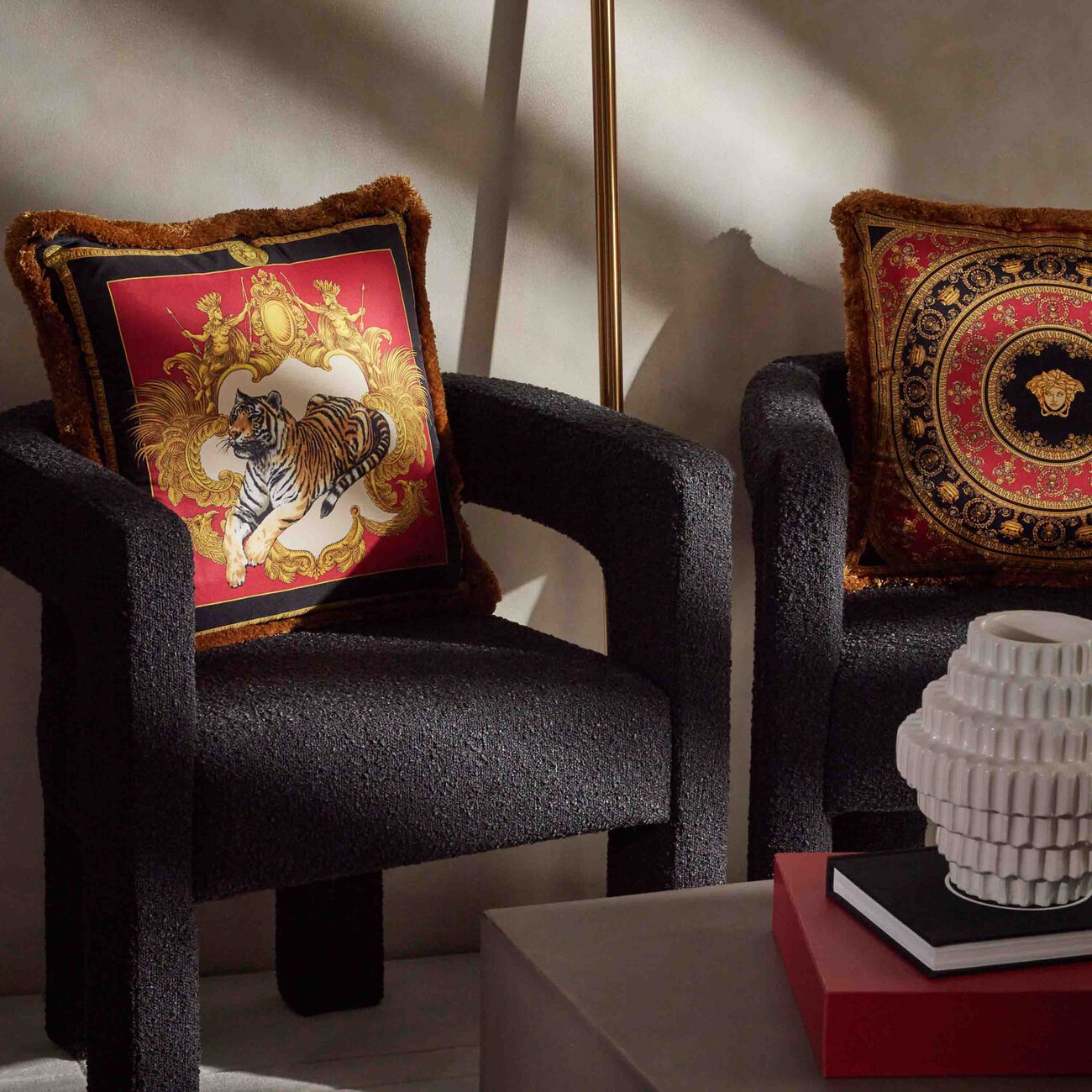 versace vasmara reversible pillow