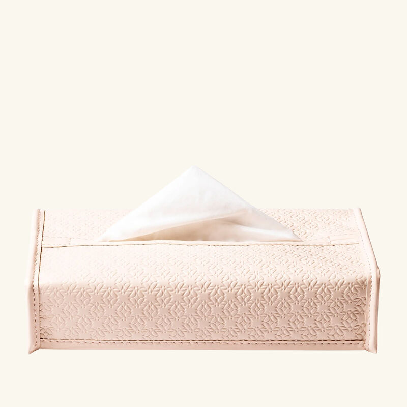 Elie Saab Monogram Tissue Holder Torrone Beige giobagnara elie saab monogram tissue holder torrone beige
