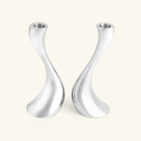 georg jensen cobra candleholder silver medium set of 2