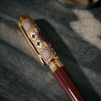 Alhambra Medium Eternity Ballpoint Pen Red st dupont alhambra medium eternity ballpoint pen red