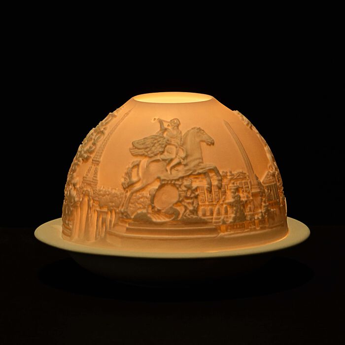 bernardaud paris monuments led lithophanie