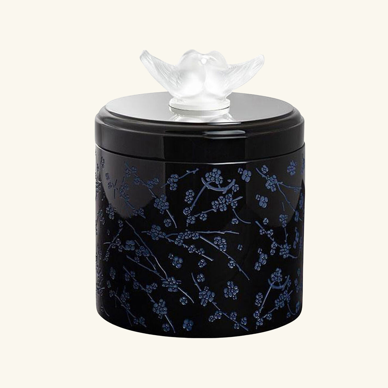 Fleurs De Cerisier Box Large Black lalique fleurs de cerisier box large black