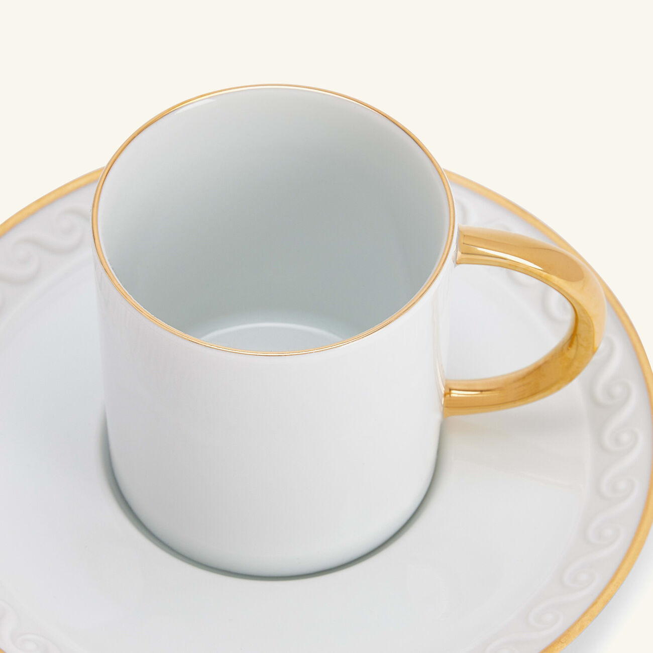 l objet neptune coffee cup saucer white set of 2