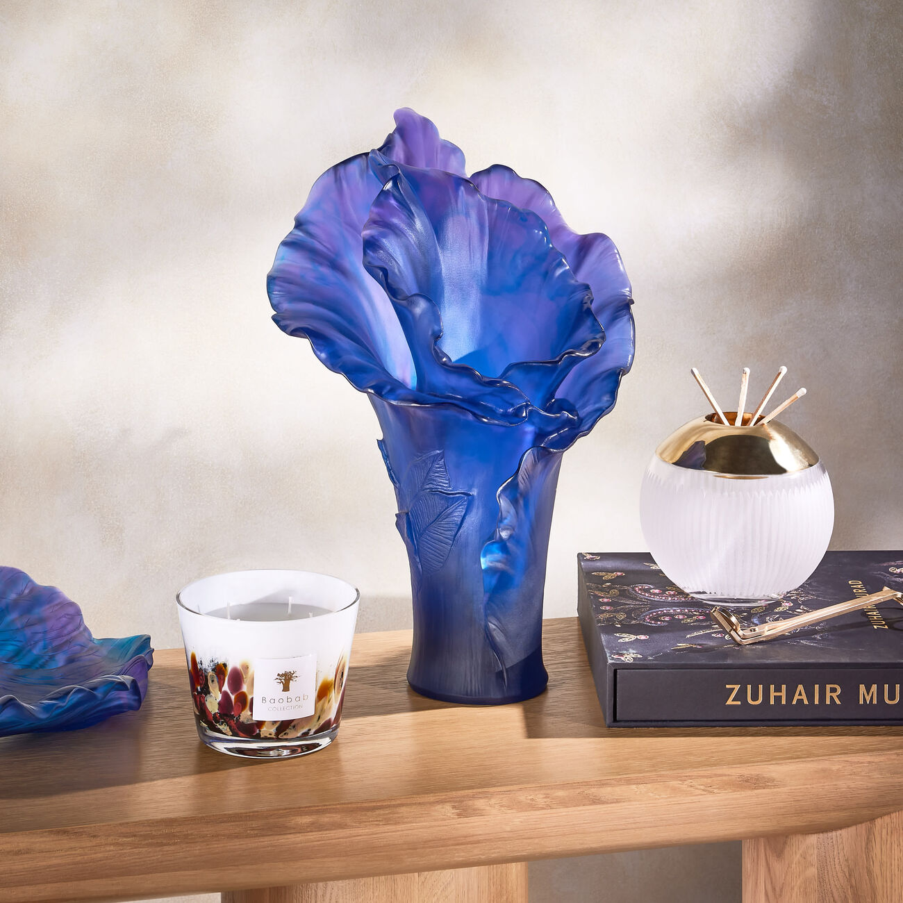 Arum Vase Large Blue daum arum vase large blue