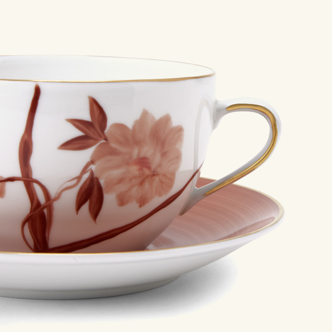 marie daage bouquet de vie cup saucer orange