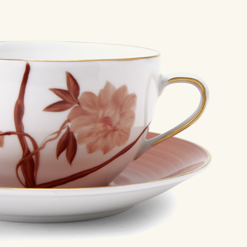 marie daage bouquet de vie cup saucer orange