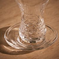 Sensorial Armudu Tea Cup & Saucer Clear mario cioni c sensorial armudu tea cup saucer clear