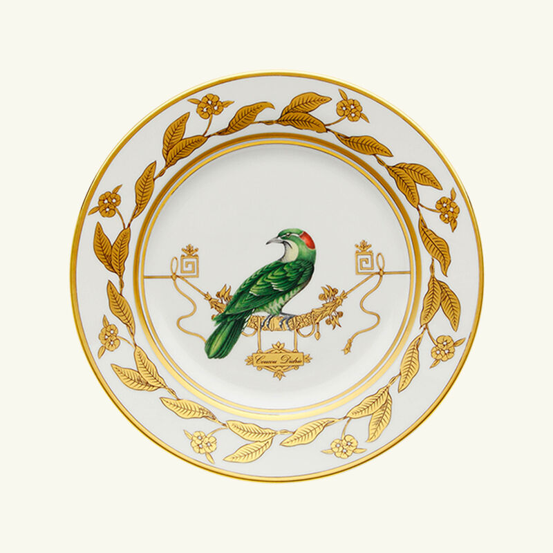 ginori 1735 voli re geai dessert plate round gold 22cm