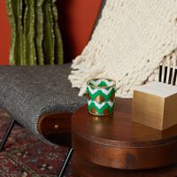 les ottomans ikat tumbler glass green