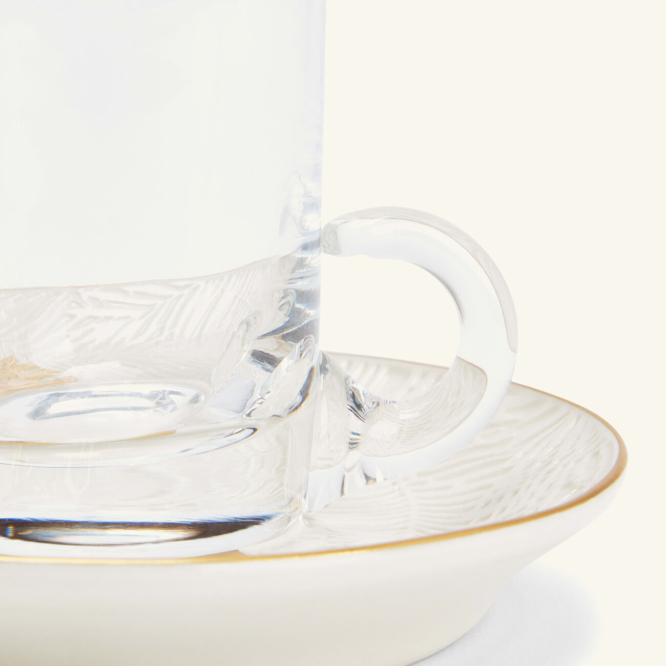 villari acapulco arabic tea cup saucer white