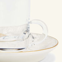 villari acapulco arabic tea cup saucer white