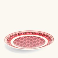 versace la greca signature bread butter plate round red 16cm