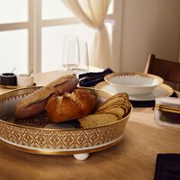 Venise Serving Platter Round Gold bernardaud venise serving platter round gold