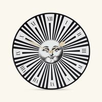 fornasetti sole raggiante wall clock grey