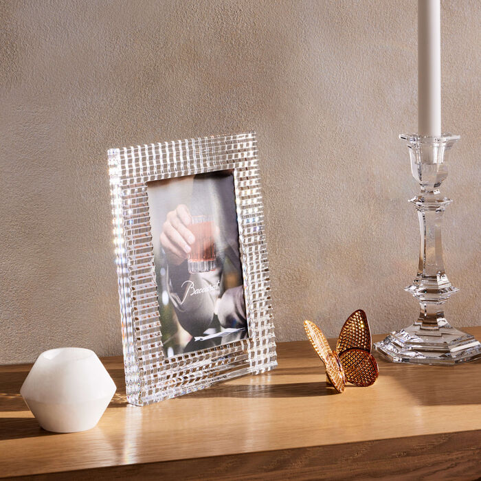 baccarat eye picture frame clear 18x23cm