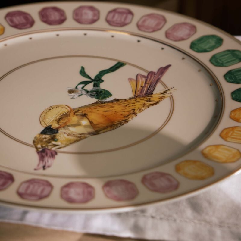 Idyllia Service Plate Round Cockatoo 33 cm rosenthal idyllia service plate round cockatoo 33 cm