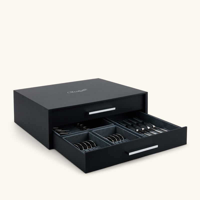 كريستوفل طقم الفضيات بيرلز من الستانلس ستيل مؤلف من 110 قطع